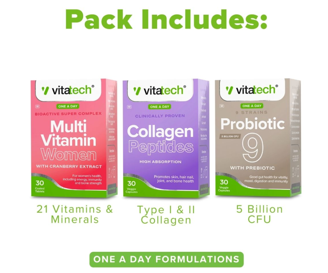 Vitatech Women's Pack 90 Tablets (3 in 1) (90 Tablets)