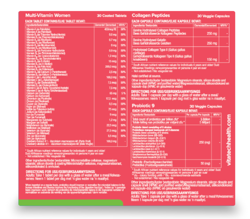 Vitatech Women's Pack 90 Tablets (3 in 1)  (90 Tablets)